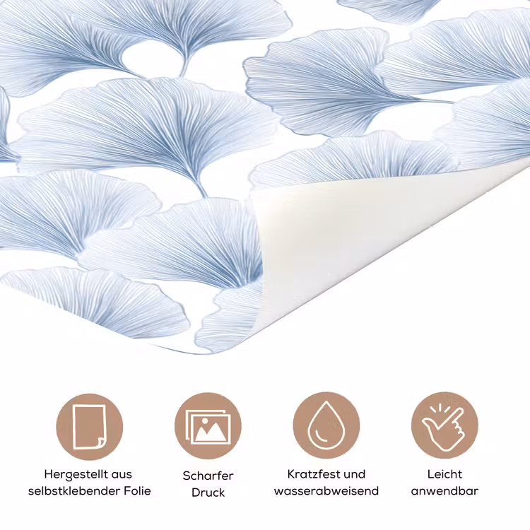 Waaier - Modern - Blauw deurposter klein 289 -tcloseup_DE