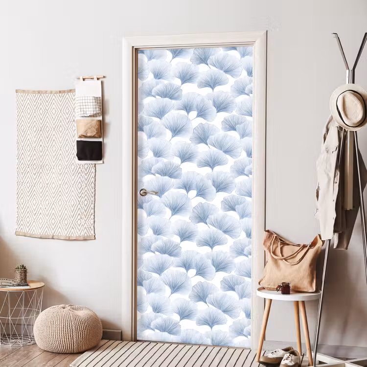 Waaier - Modern - Blauw deurposter klein 289 -sfeer6