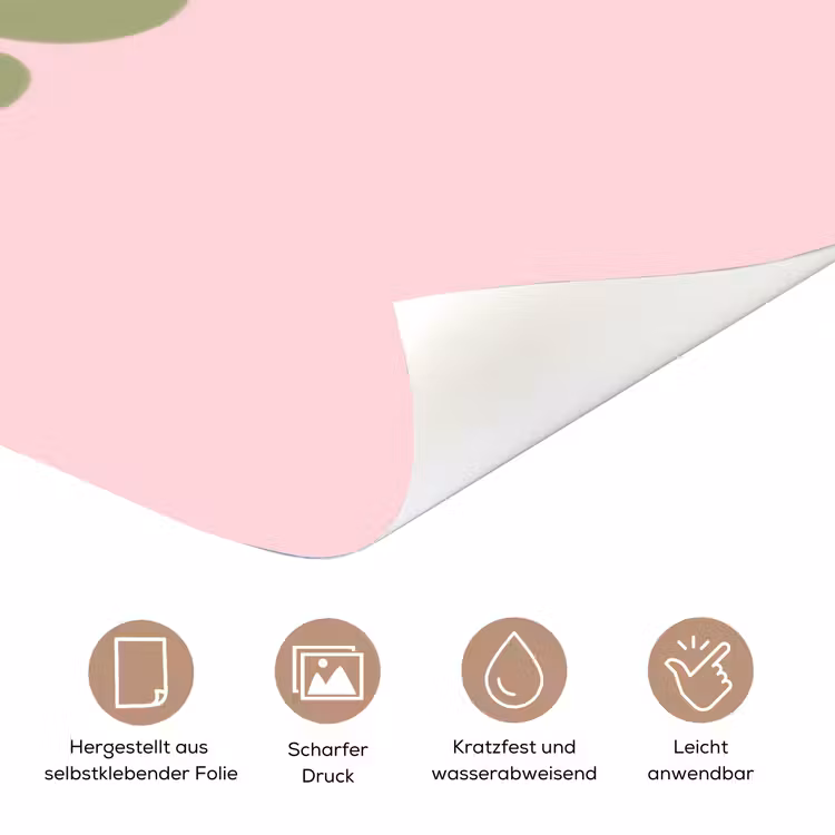 Chase greatness - Groen - Roze - Retro deurposter klein -tcloseup_DE