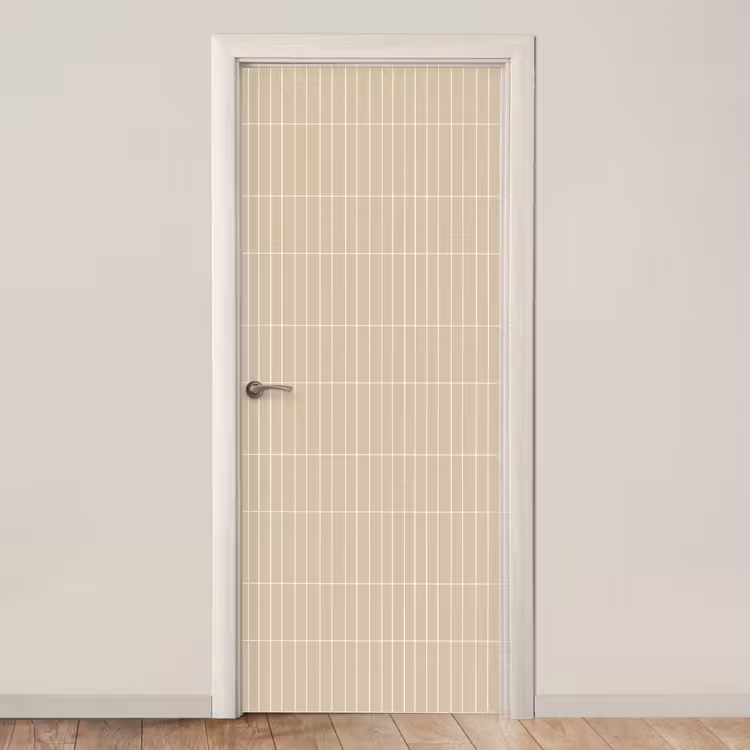 Verticaal - Wandtegel - Crème - Beige deurposter klein 289 -3d_beige