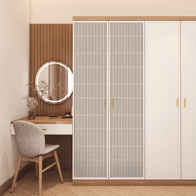 Verticaal - Wandtegel - Licht Beige deurposter klein 289 -sfeer3