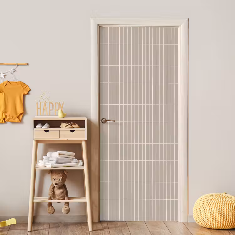 Verticaal - Wandtegel - Licht Beige deurposter klein 289 -sfeer4