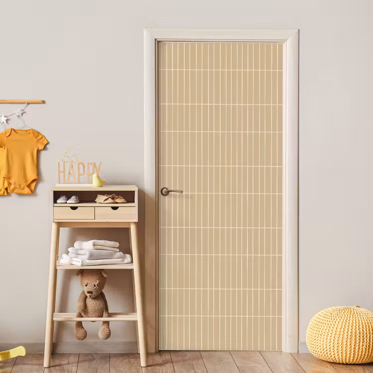 Verticaal - Wandtegel - Zand - Beige deurposter klein 289 -sfeer4