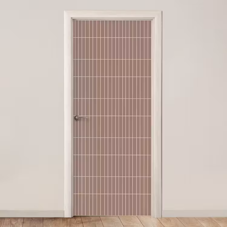 Verticaal - Wandtegel - Terracotta deurposter klein 289 -3d_beige