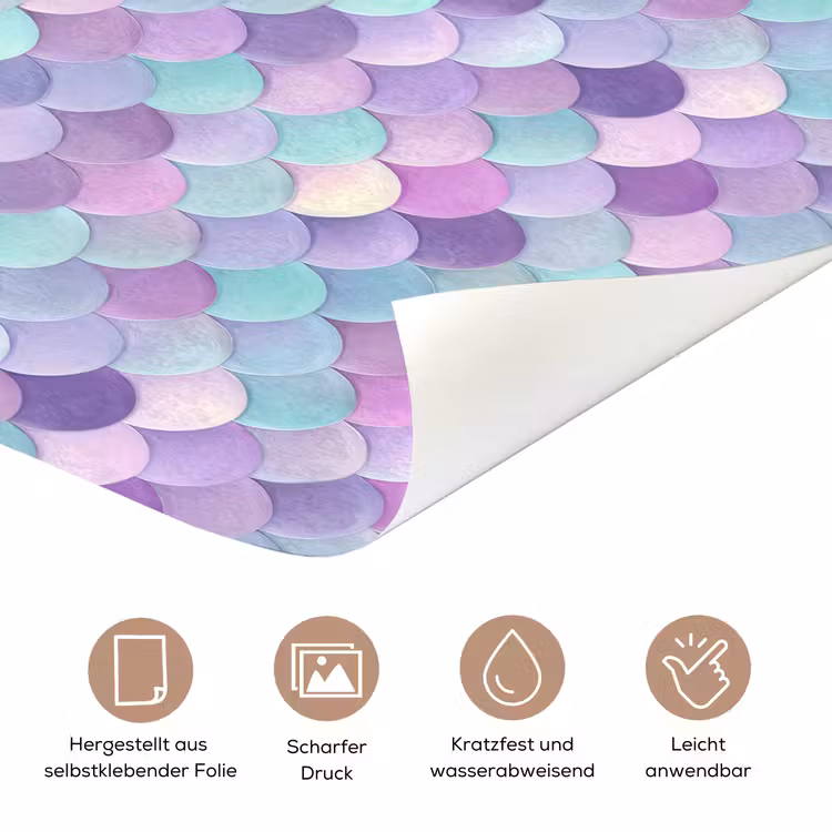 Dromerig - Zeemeermin - Pastel deurposter klein 289 -tcloseup_DE