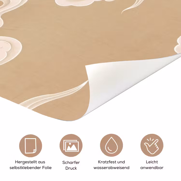 Vogels - Vliegen - Beige deurposter klein -tcloseup_DE
