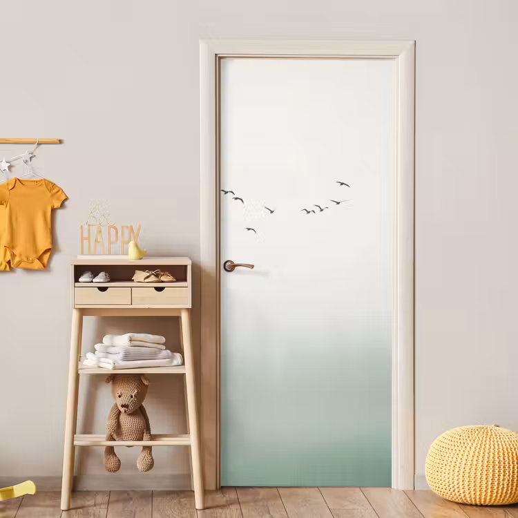 Vogel - Vlucht - Natuur - Minimalistisch deurposter klein -sfeer4