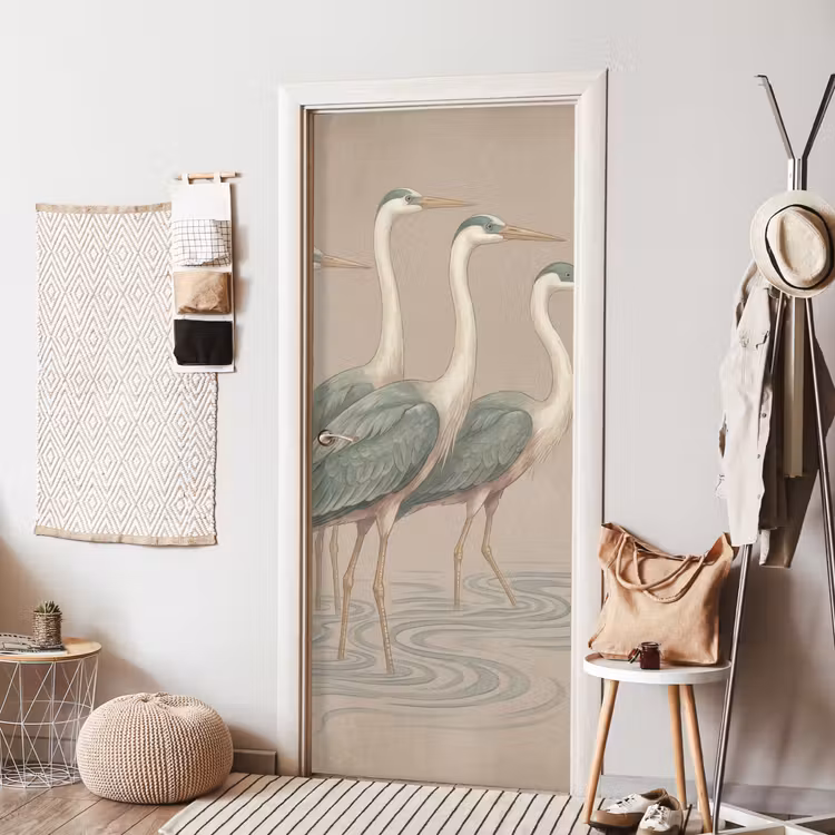 Vogel - Water - Natuur - Vintage deurposter klein -sfeer6