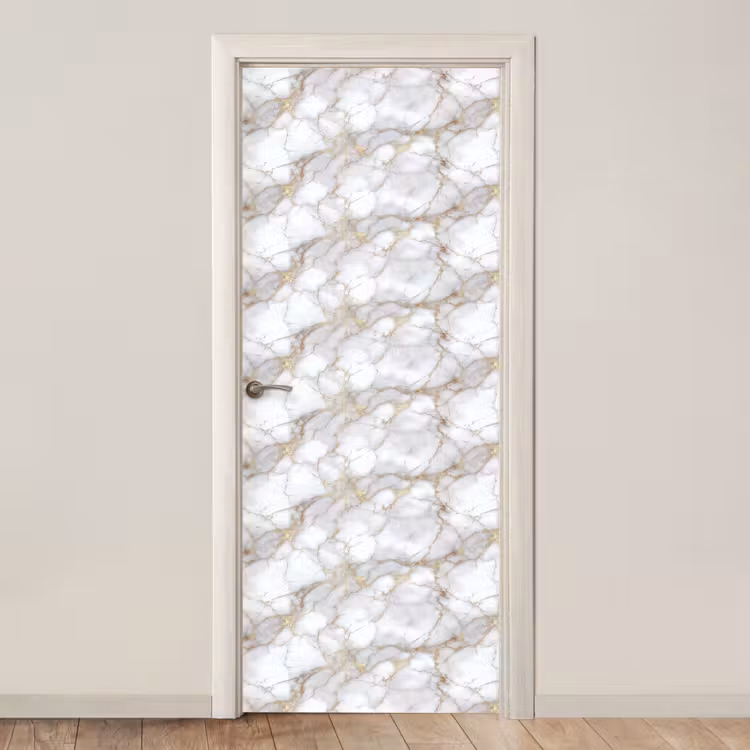 Wit - Goud - Marmer - Grijs deurposter klein 289 -3d_beige
