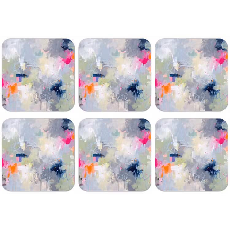 Abstract - Kleurrijk - Modern - Kunst onderzetter kurk middel -zkaufland3dotto