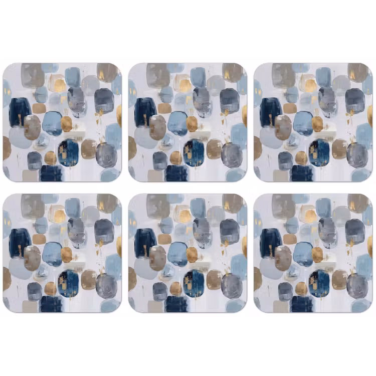 Abstract - Goud - Vormen onderzetter kurk middel -zkaufland3dotto