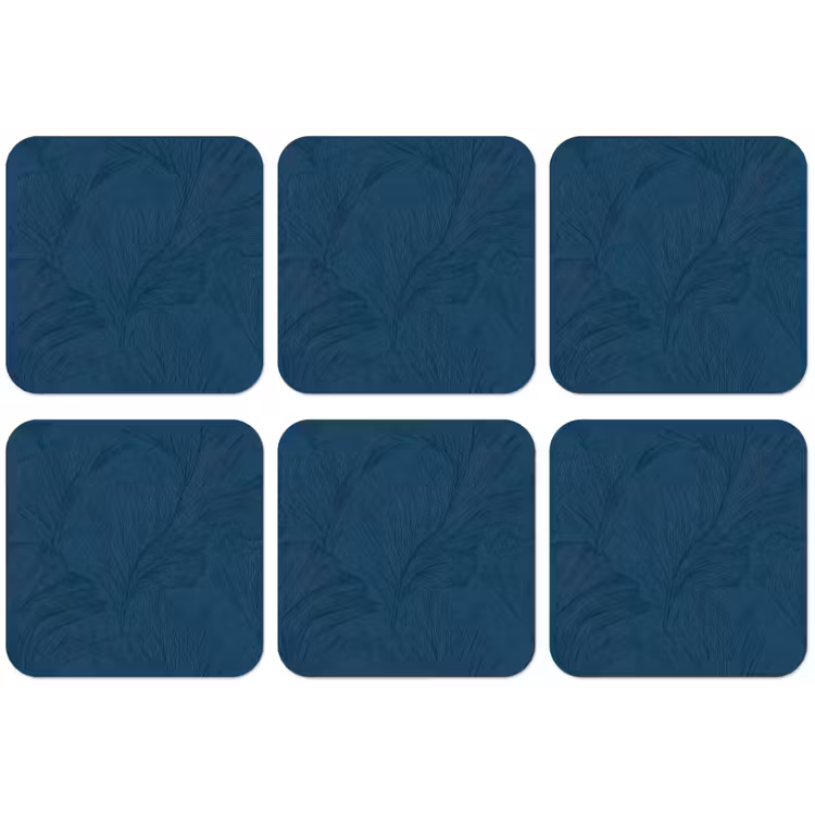 Abstract - Patroon - Donkerblauw - Elegant onderzetter kurk middel 366 -zkaufland3dotto