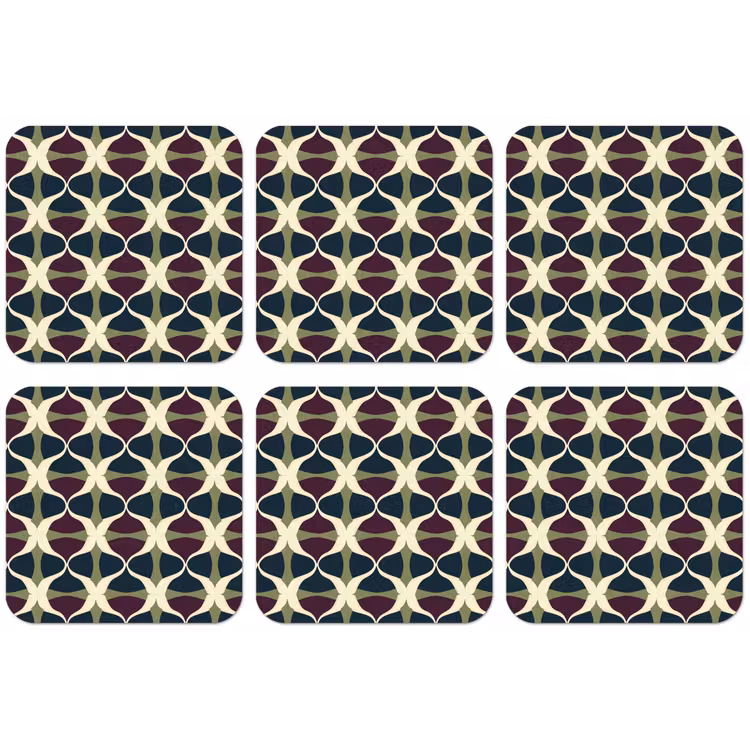 Abstract - Retro - Kleurrijk onderzetter kurk middel 366 -zkaufland3dotto