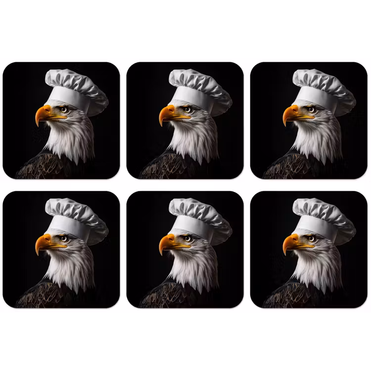 Arend -Amerika - Koksmuts - Vogel - Stoer onderzetter kurk middel -zkaufland3dotto