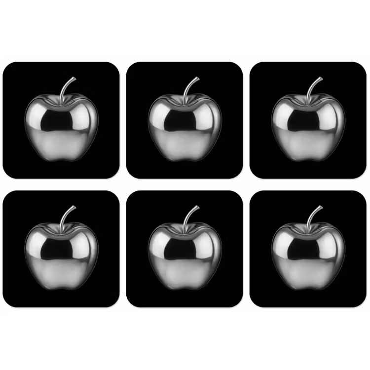 Appel - Metallic - Symmetrisch onderzetter kurk middel -zkaufland3dotto