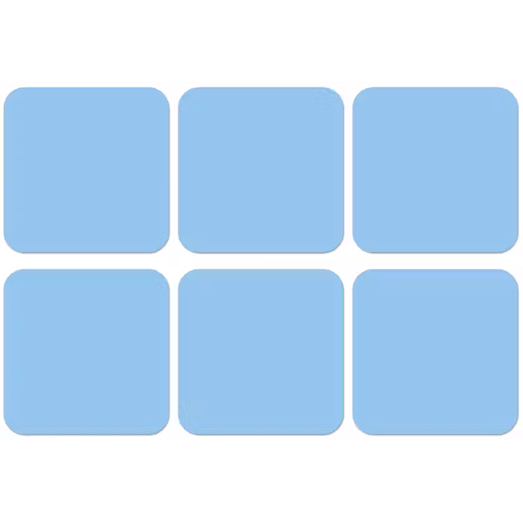 Baby - Blue - Blauw onderzetter kurk middel 366 -zkaufland3dotto