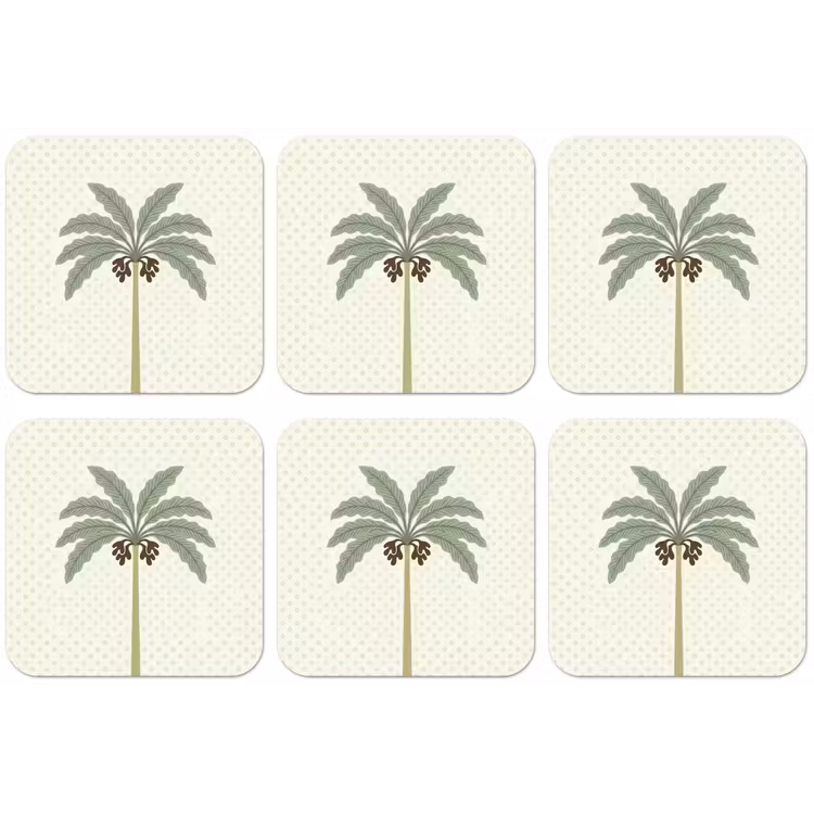 Boom - Bladeren - Groen - Decoratief - Beige onderzetter kurk middel -zkaufland3dotto