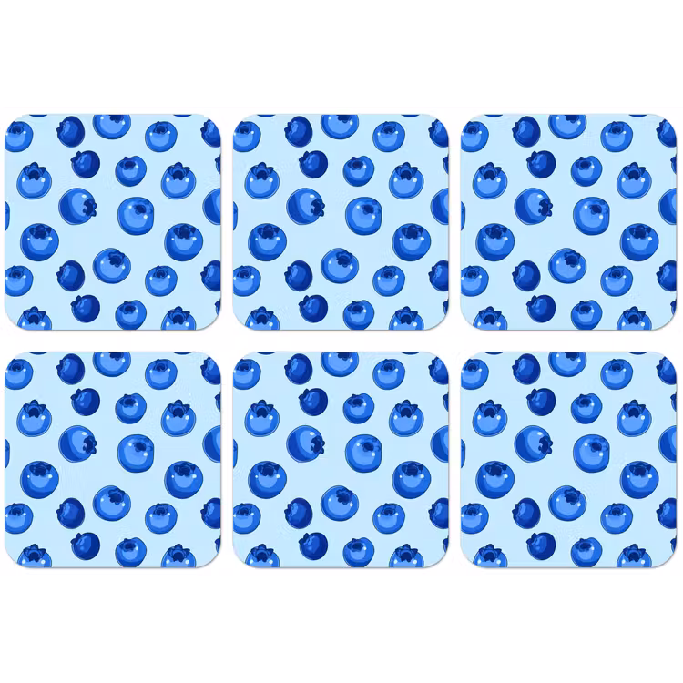Bessen - Modern - Blauw onderzetter kurk middel 366 -zkaufland3dotto