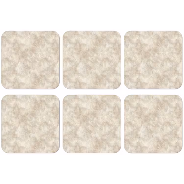 Beige - Reliëfstructuur - Natuursteen onderzetter kurk middel 366 -zkaufland3dotto