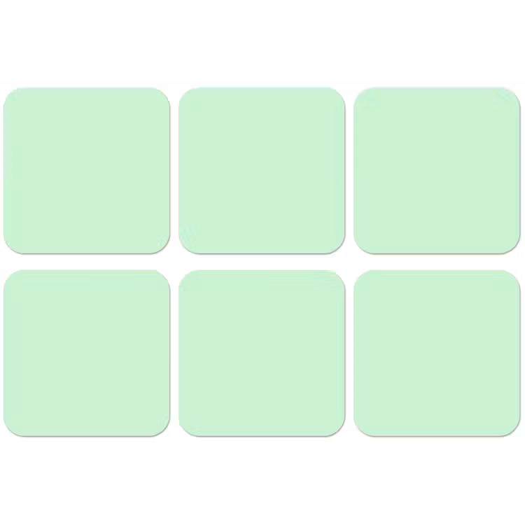 Pale - Mint - Groen onderzetter kurk middel 366 -zkaufland3dotto