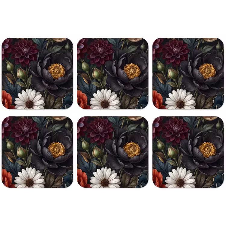 Bloemen - Boeket - Natuur - Klassiek - Weelderig onderzetter kurk middel -zkaufland3dotto