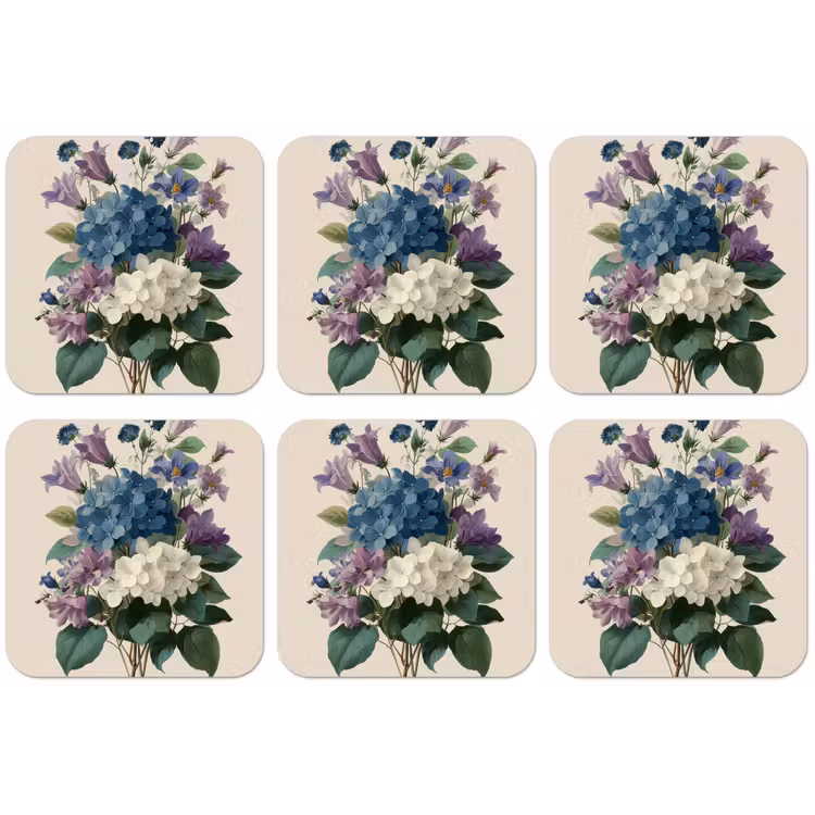 Bloemen - Gedetailleerd - Rust - Realistisch onderzetter kurk middel -zkaufland3dotto