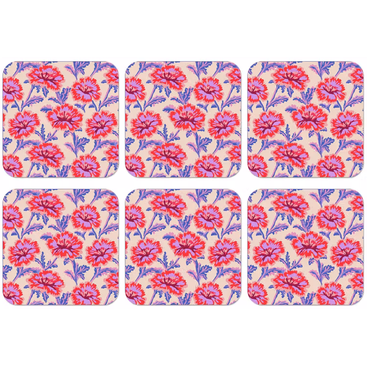 Bloemen - Patroon - Meerkleurig onderzetter kurk middel 366 -zkaufland3dotto
