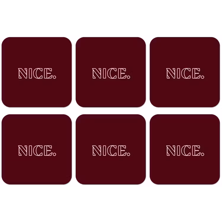 Bordeaux - Nice - minimalistisch onderzetter kurk middel -zkaufland3dotto