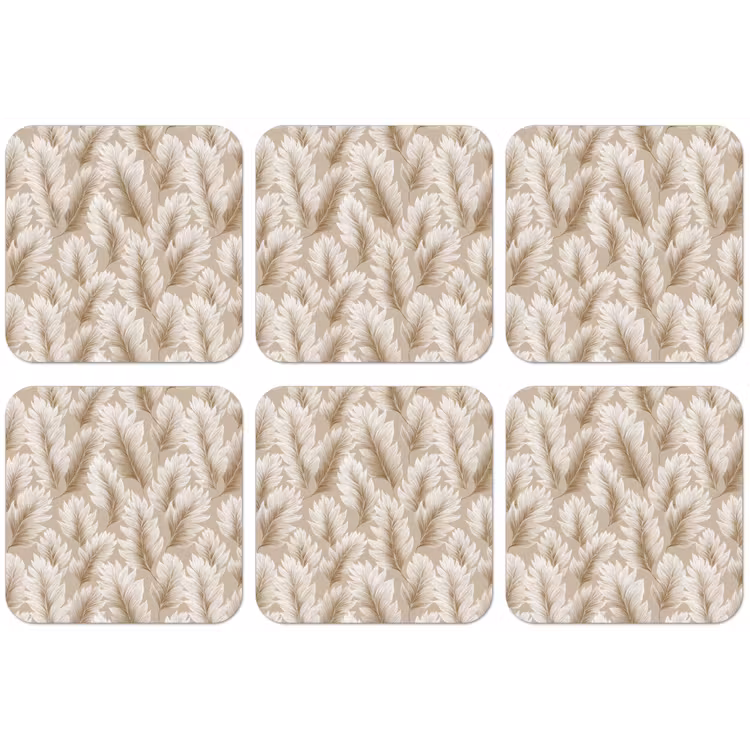 Botanisch - Patroon - Beige onderzetter kurk middel 366 -zkaufland3dotto