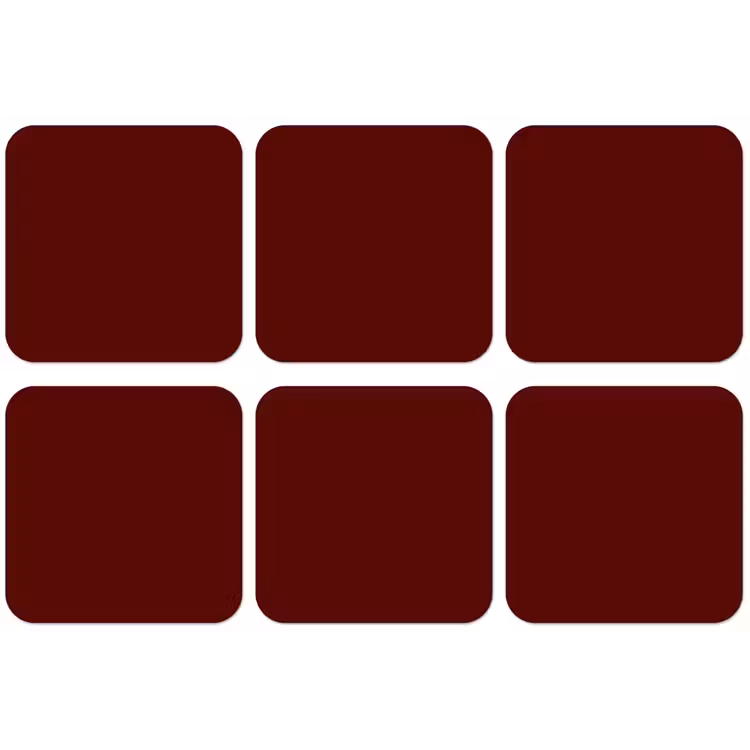 Burnt - Mahogany - Rood onderzetter kurk middel 366 -zkaufland3dotto