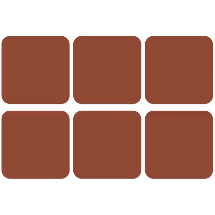 Burnt - Mahogany - Terracotta onderzetter kurk middel 366 -zkaufland3dotto