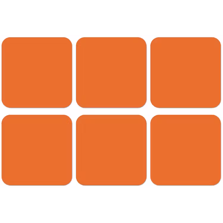 Burnt - Sienna - Oranje onderzetter kurk middel 366 -zkaufland3dotto