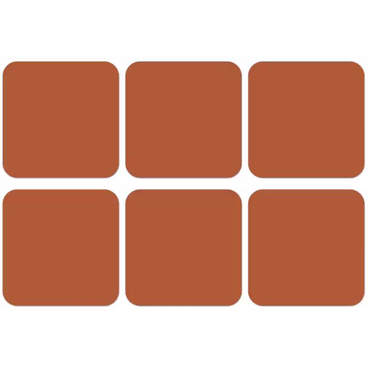 Burnt - Sienna - Oranje onderzetter kurk middel 366 -zkaufland3dotto