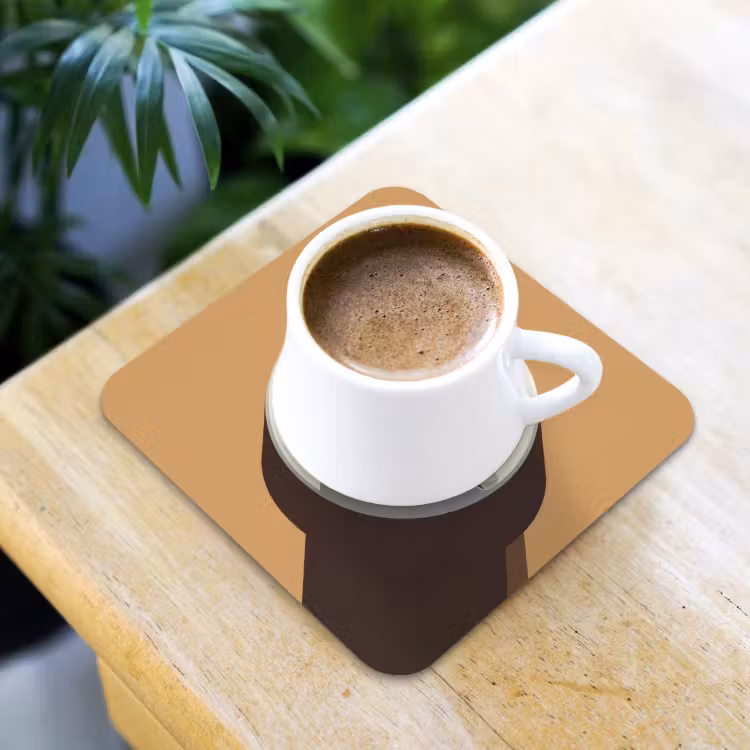 Cappuccino - Kop - Schotel - Minimalitisch onderzetter kurk middel -sfeer5