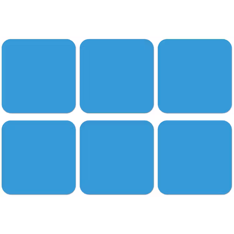 Cerulean - Breeze - Blauw onderzetter kurk middel 366 -zkaufland3dotto