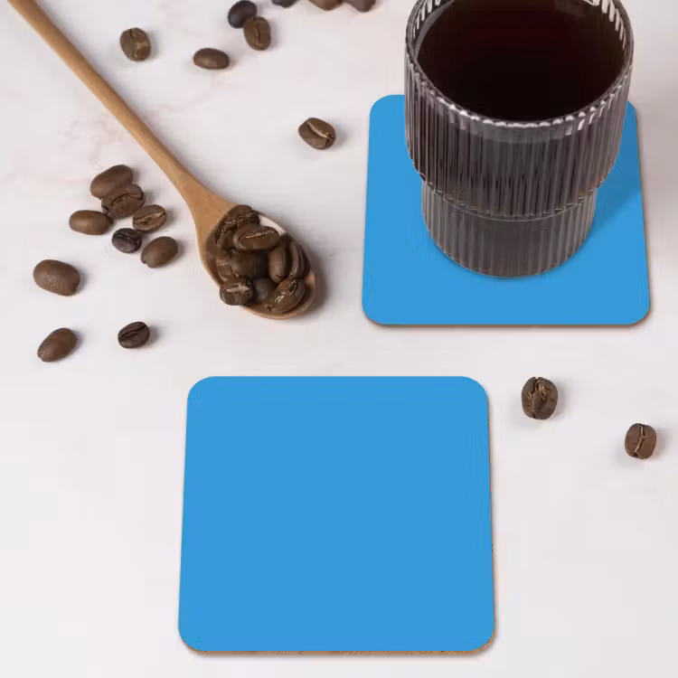 Cerulean - Breeze - Blauw onderzetter kurk middel 366 -sfeer2