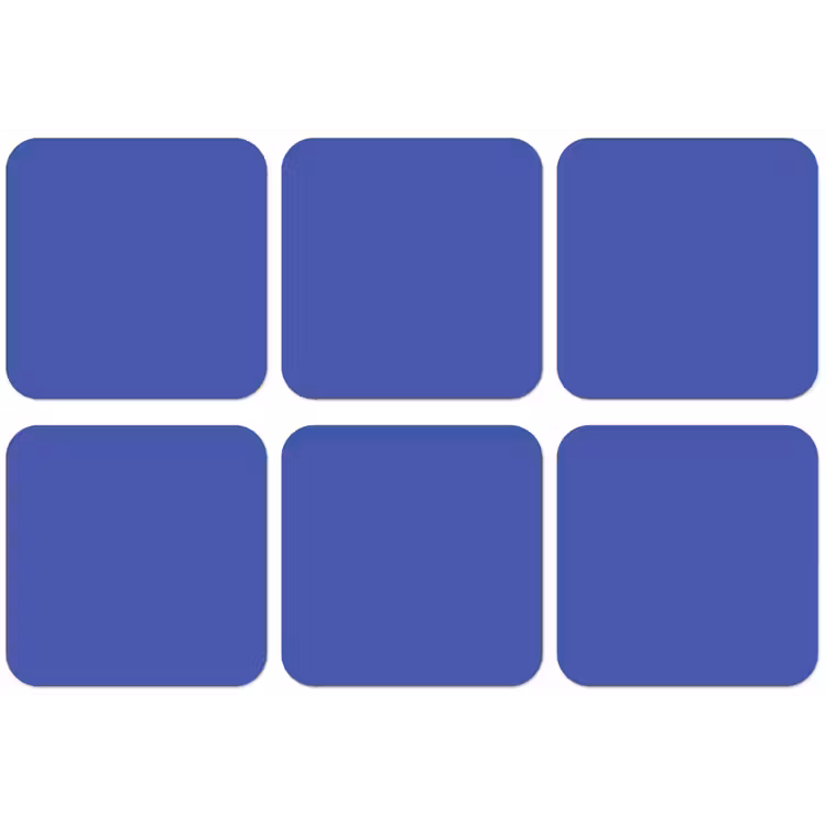 Chinese - Blue - Blauw onderzetter kurk middel 366 -zkaufland3dotto