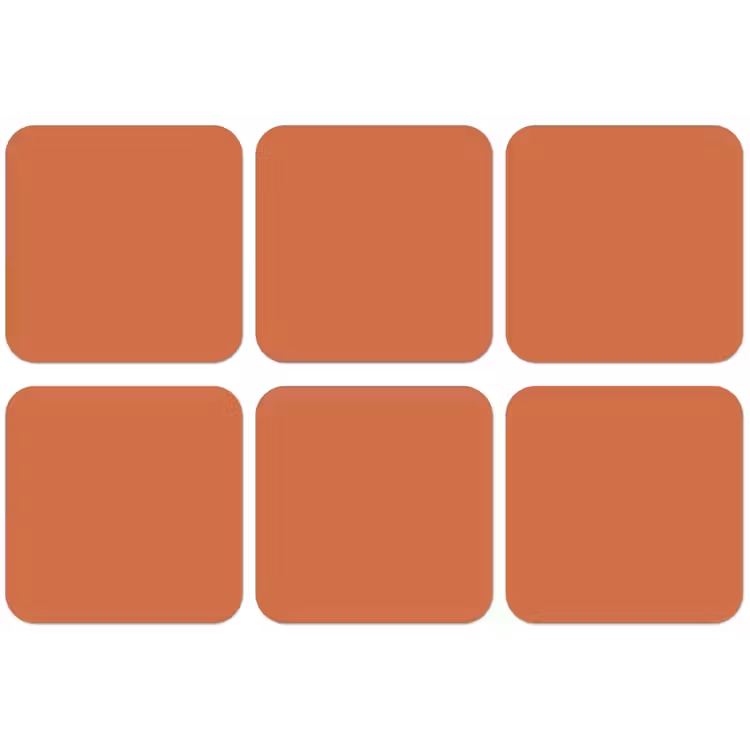 Classic - Terracotta - Oranje onderzetter kurk middel 366 -zkaufland3dotto