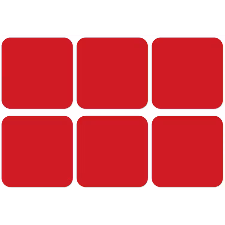 Crimson - Velvet - Rood onderzetter kurk middel 366 -zkaufland3dotto