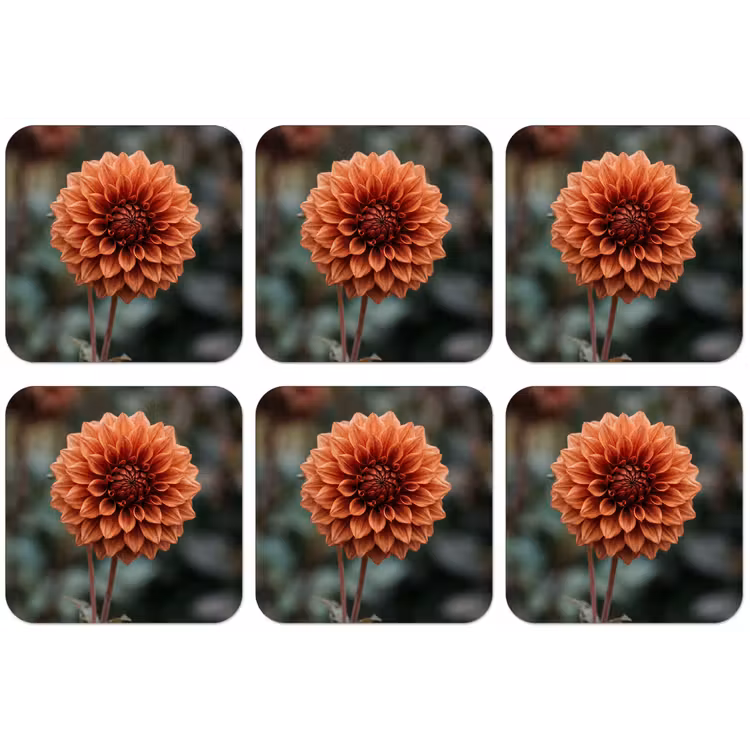 Dahlia - Bloem - Natuur - Sfeervol onderzetter kurk middel -zkaufland3dotto