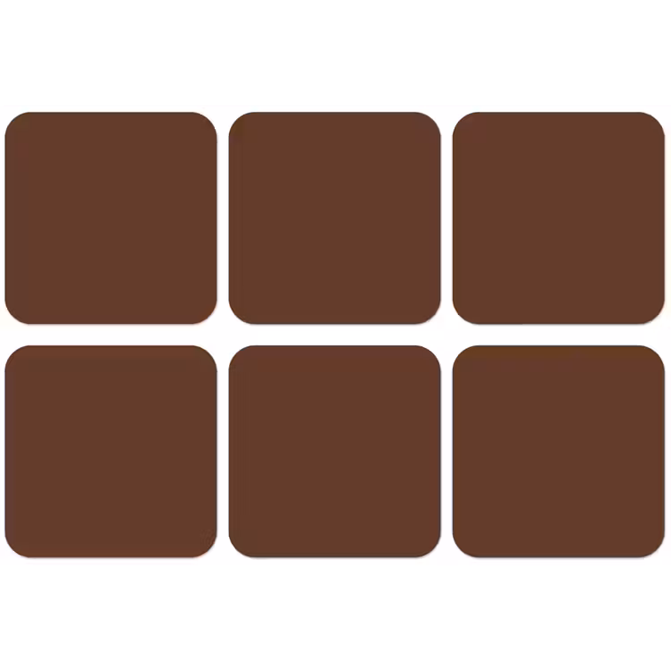 Deep - Clay - Brown - Bruin onderzetter kurk middel 366 -zkaufland3dotto
