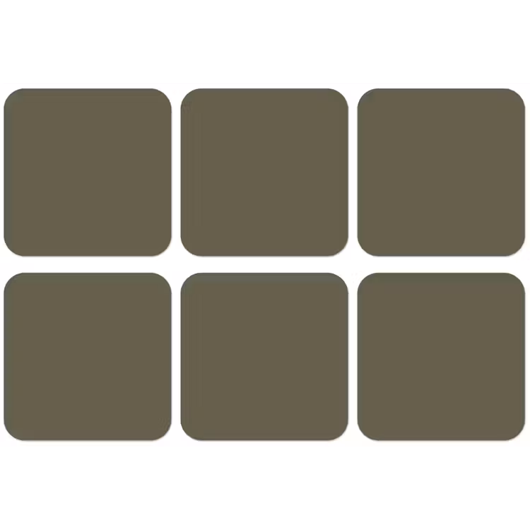 Deep - Khaki - Groen onderzetter kurk middel 366 -zkaufland3dotto