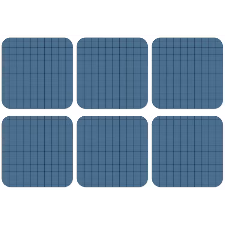 Ruiten - Geometrisch - Blauw onderzetter kurk middel 366 -zkaufland3dotto