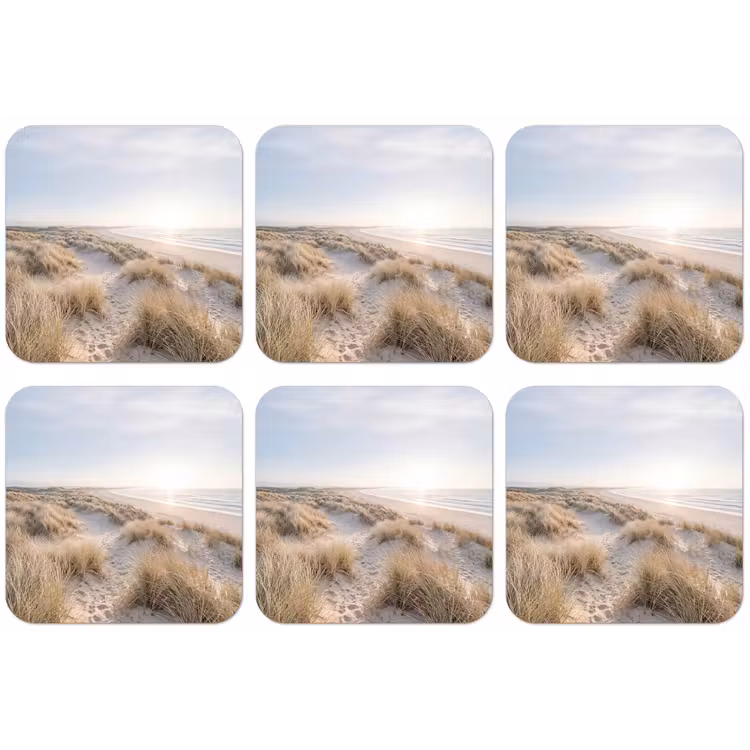 Duinen - Strand - Beige onderzetter kurk middel -zkaufland3dotto