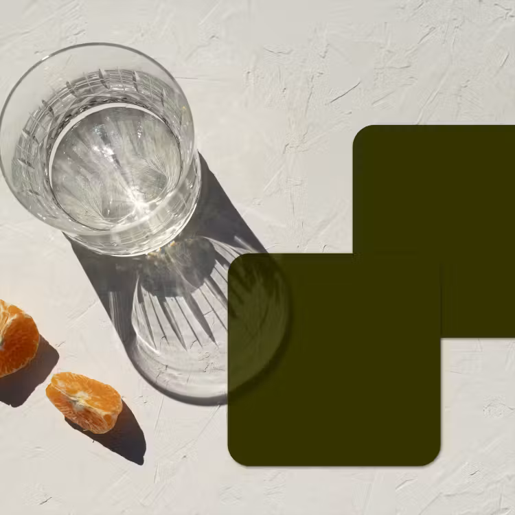 Dark - Olive - Groen onderzetter kurk middel 366 -sfeer4