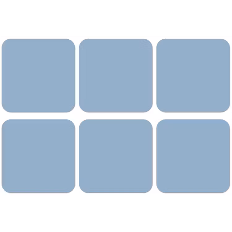 Dusty - Denim - Blauw onderzetter kurk middel 366 -zkaufland3dotto