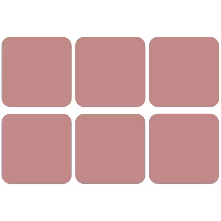 Dusty - Rose - Roze onderzetter kurk middel 366 -zkaufland3dotto