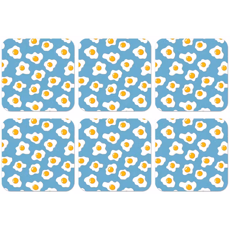 Eieren - Dooiers - Blauw onderzetter kurk middel 366 -zkaufland3dotto