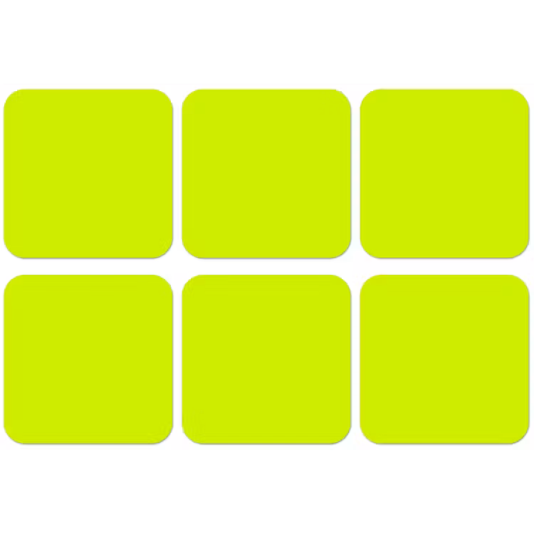 Electric - Lemon - Geel onderzetter kurk middel 366 -zkaufland3dotto