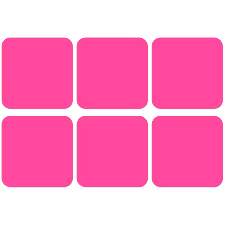 Electric - Magenta - Roze onderzetter kurk middel 366 -zkaufland3dotto